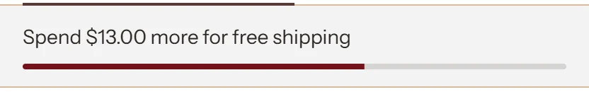 The free shipping goal.