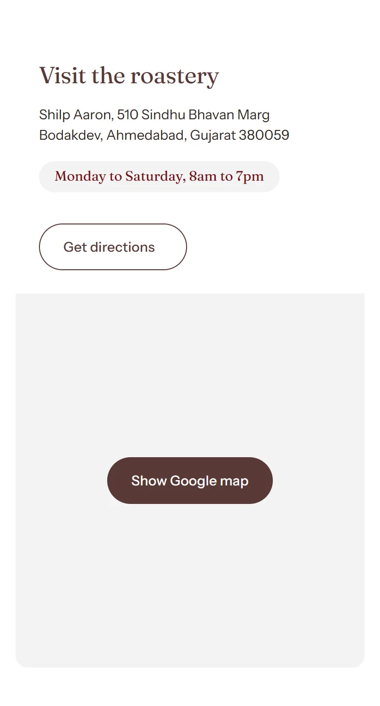 The Map section on a phone.