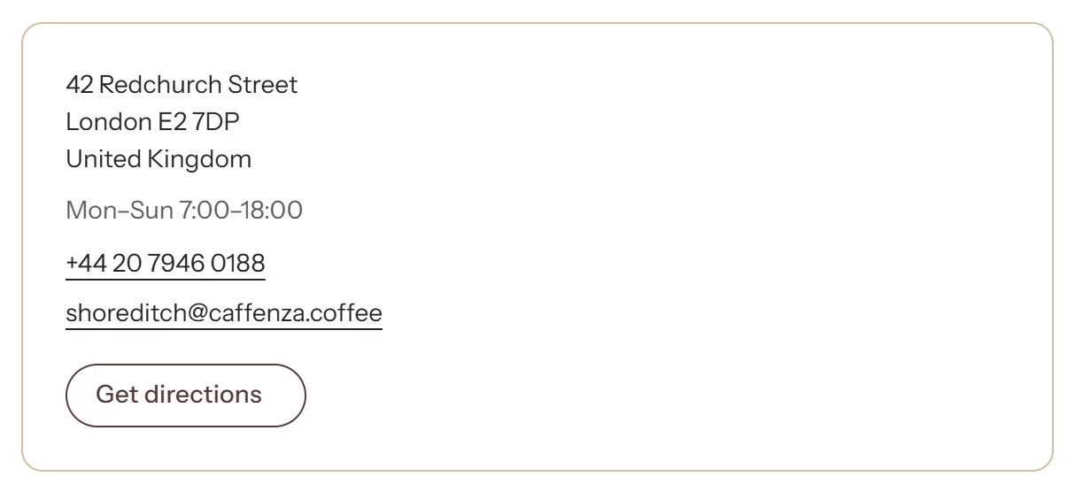 The “Open now” status.