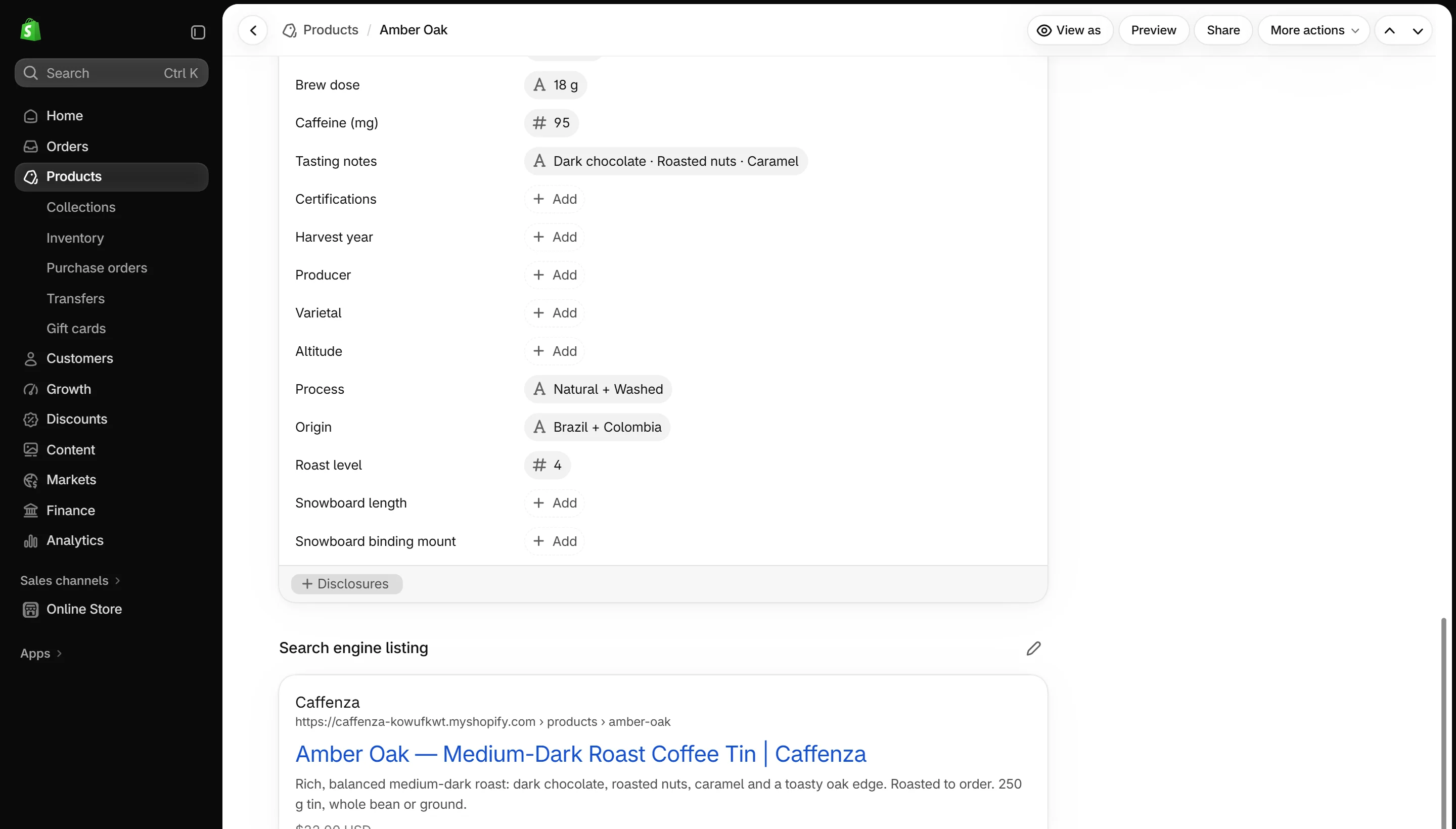 Search engine listing.