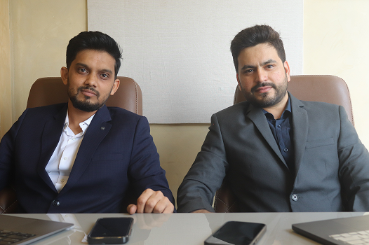 Enstacked co-founders Ali Patel and Gaurav Jat