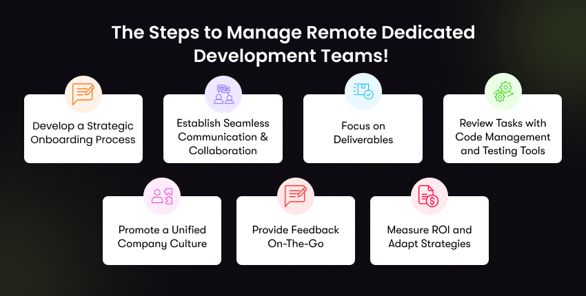 Manage Remote Dedicated Development Teams
