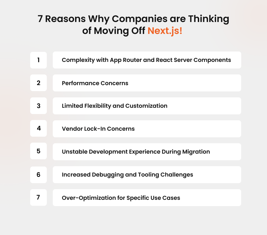 Reasons Why Companies are Thinking of Moving Off Next.js