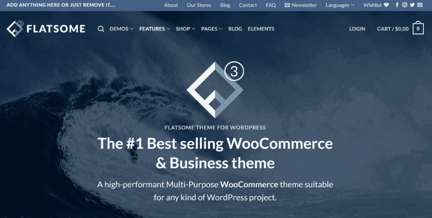 Flatsome ecommerce website wordpress theme