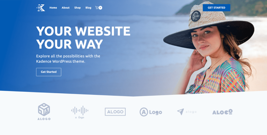 Kadence best ecommerce theme for wordpress free