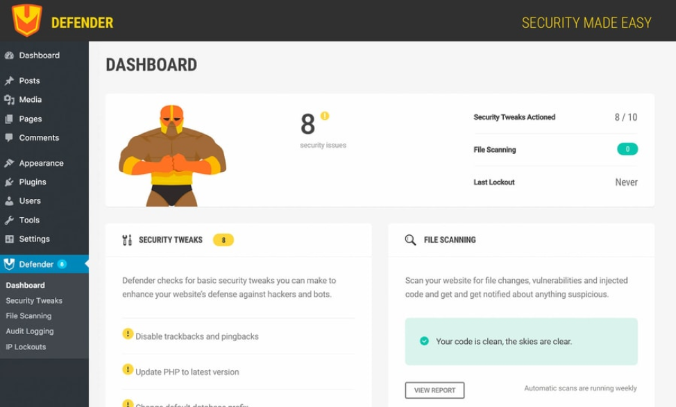 defender security wordpress security plugins