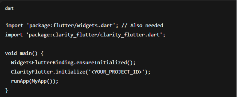 Initialize Clarity SDK