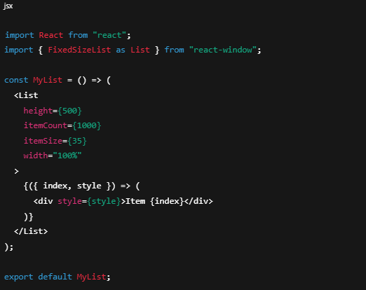 performance optimization techniques in react