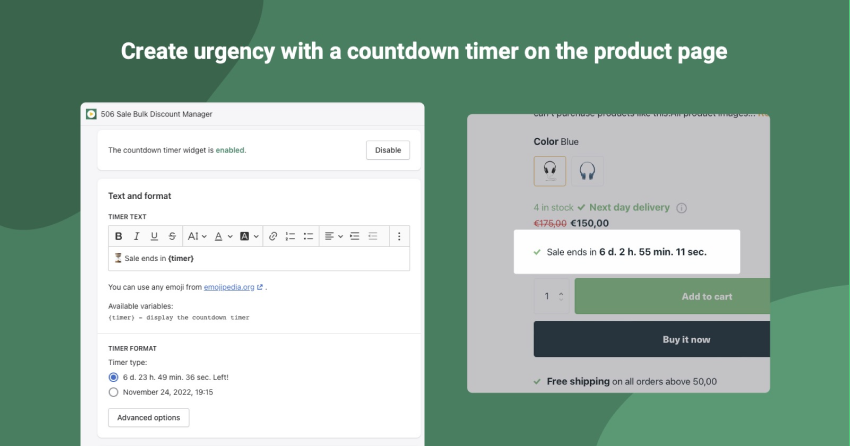 Add Scarcity and Urgency Triggers
