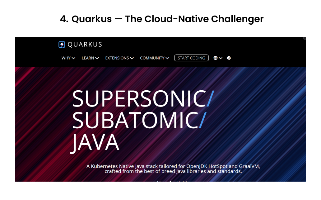 Quarkus — The Cloud-Native Challenger