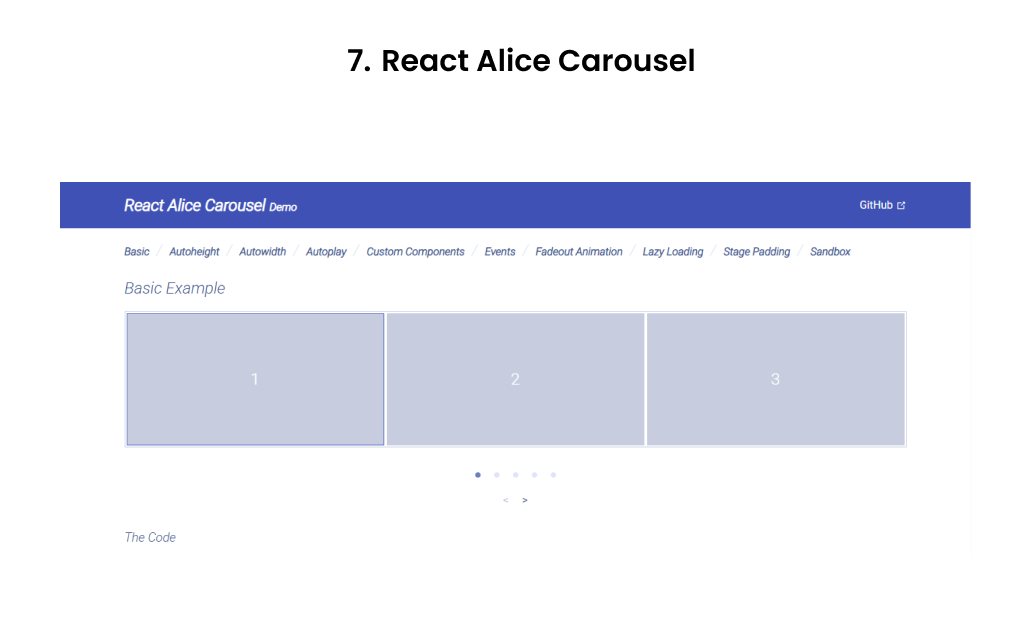 React Alice Carousel – Feature-rich React carousel component with smooth autoplay and custom animations