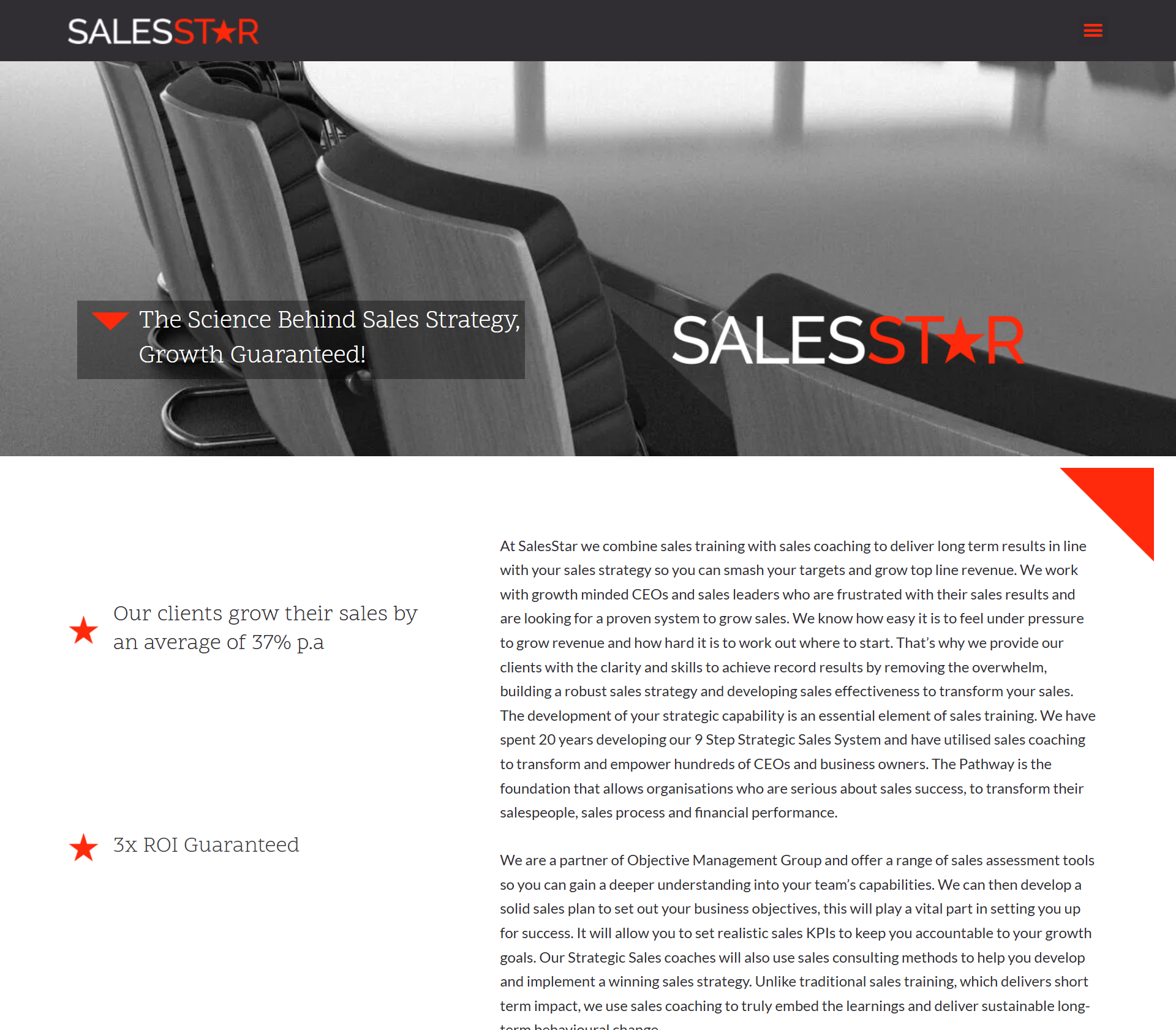 SalesStar Case Study : Sales Coaching & Training Website