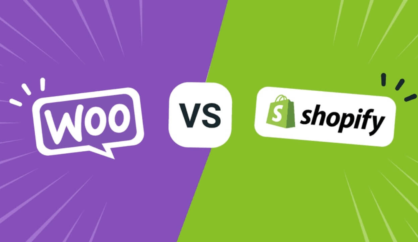 WooCommerce vs Shopify – Visual comparison of two major eCommerce platforms