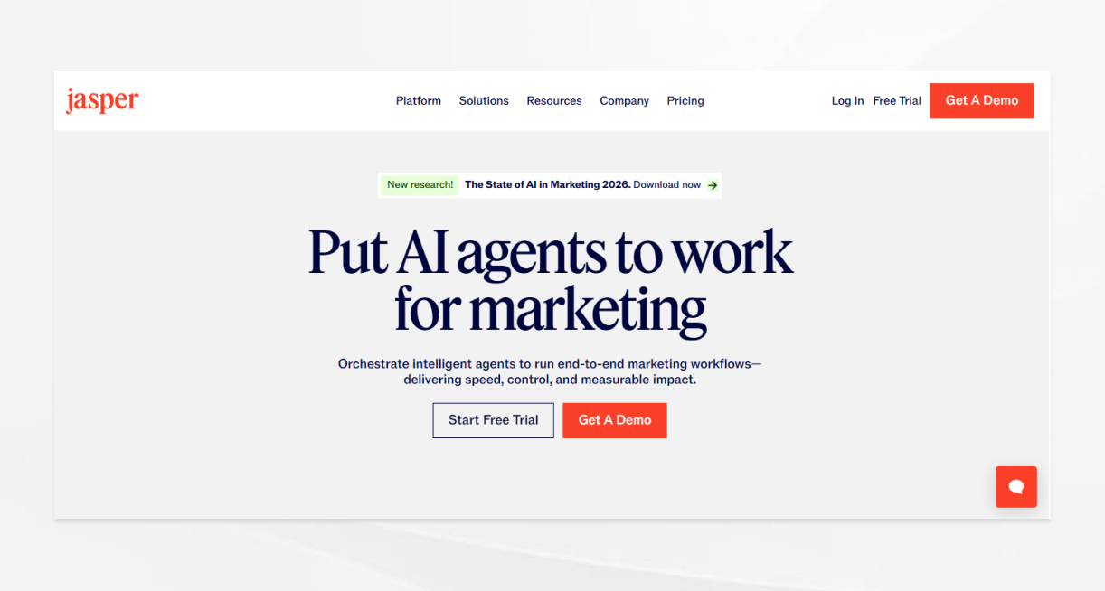 Jasper AI marketing automation platform for AI content generation and WordPress integration