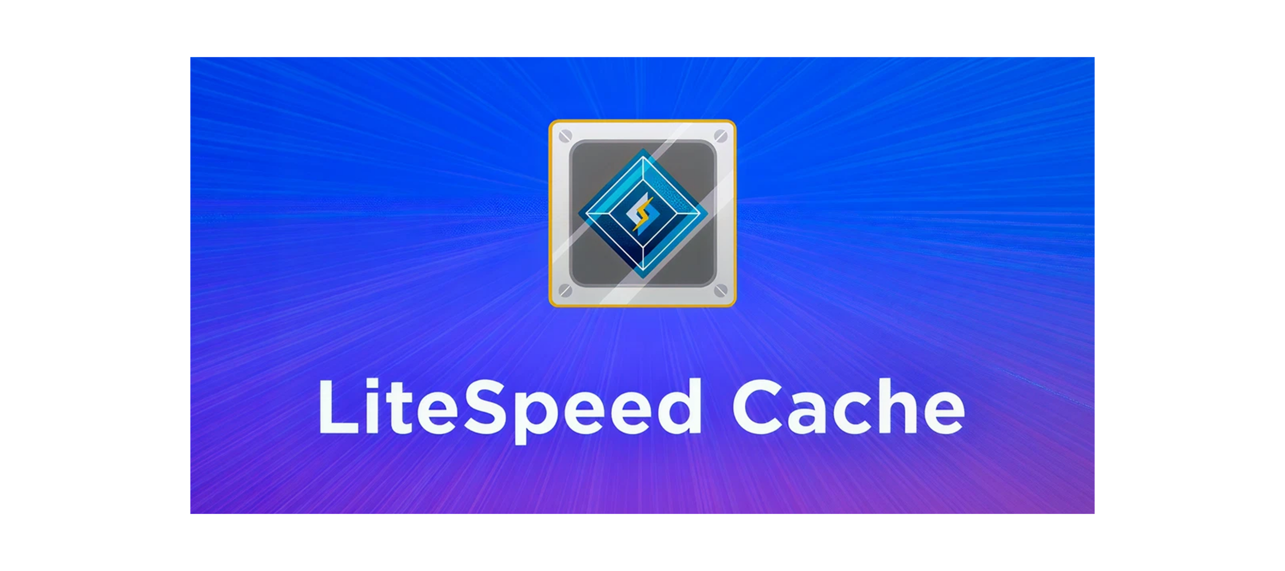 LiteSpeed Cache plugin interface graphic for WordPress speed optimization and caching
