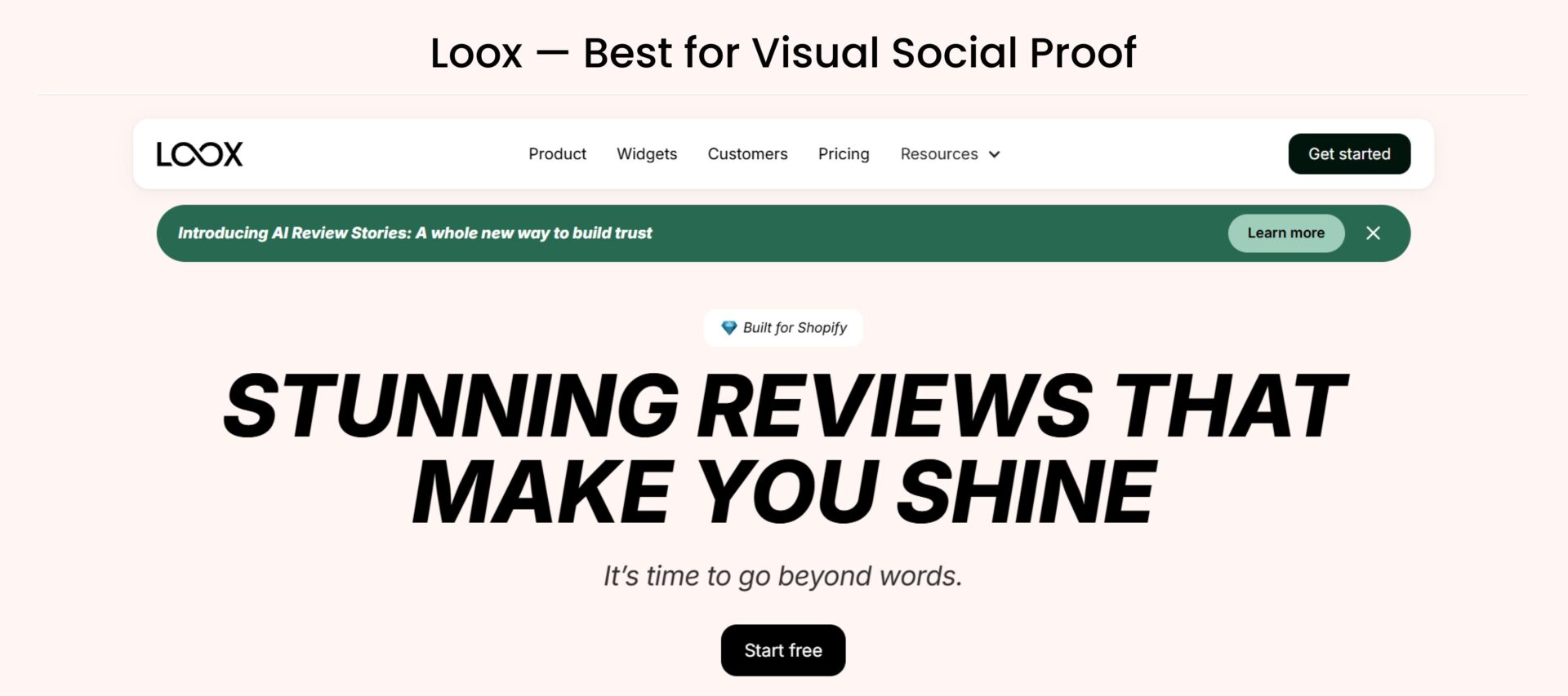 Loox — Best for Visual Social Proof