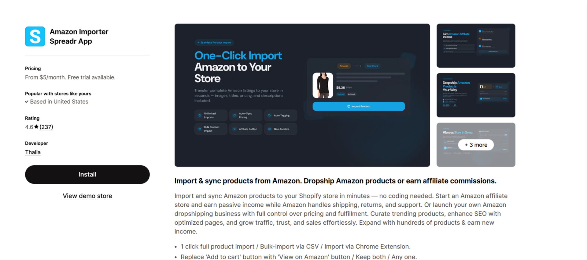 spreadr amazon importer