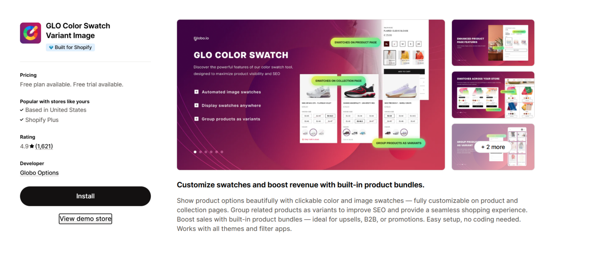 glo color swatch