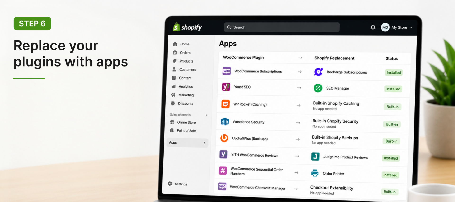 Replace your plugins with apps