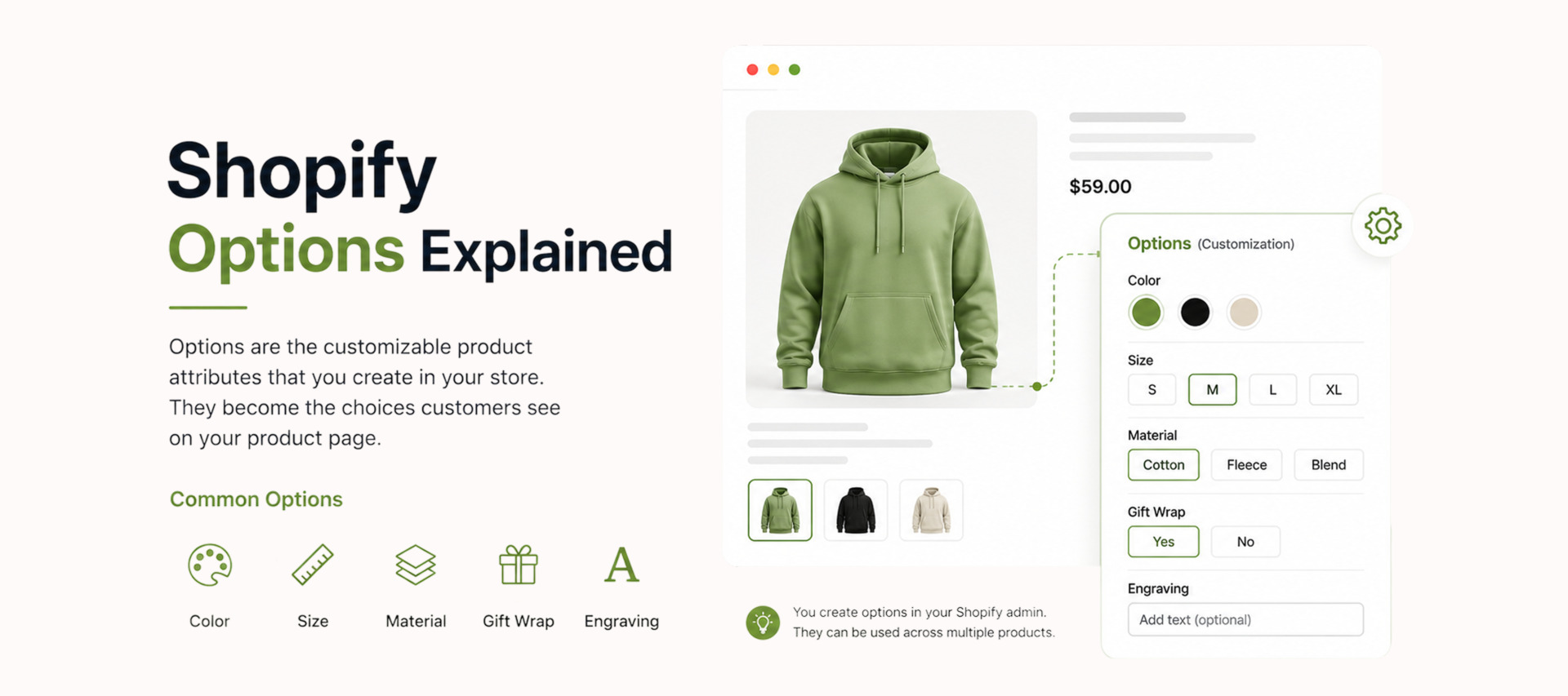 shopify options