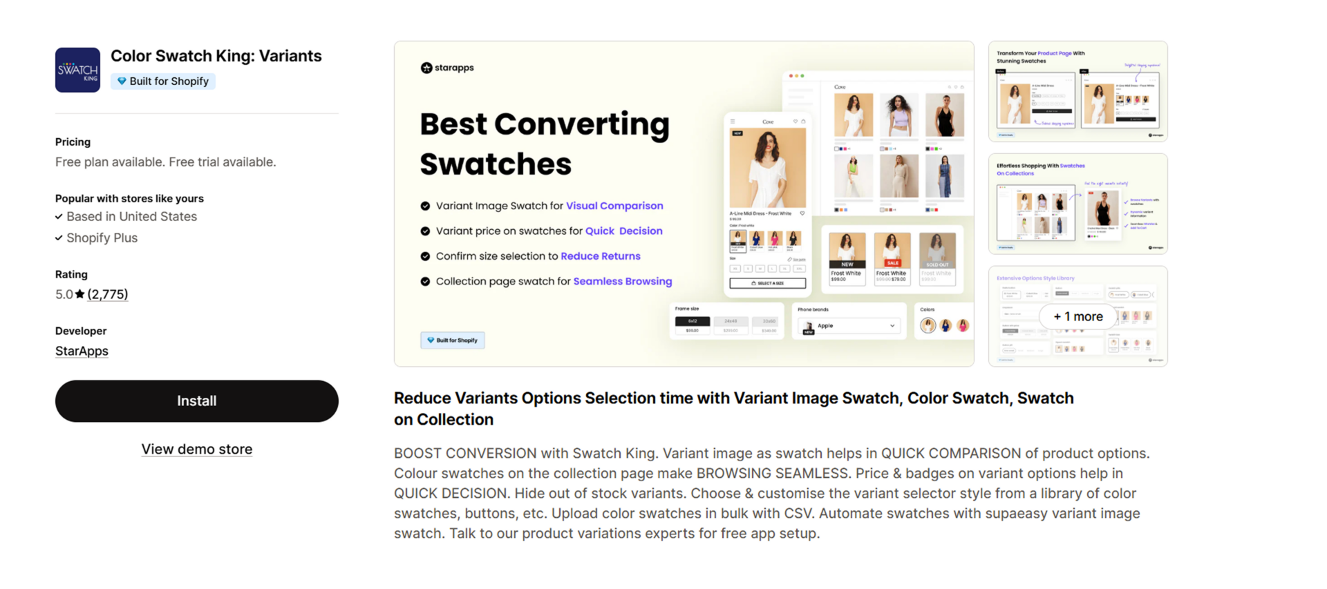 Color Swatch King: Variants