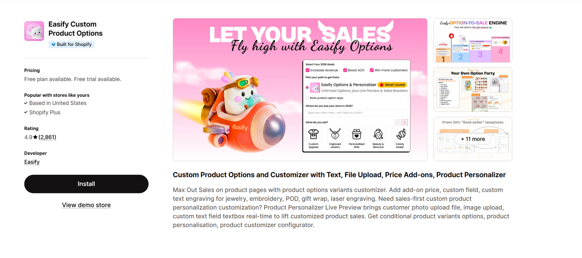 Easify Custom Product Options
