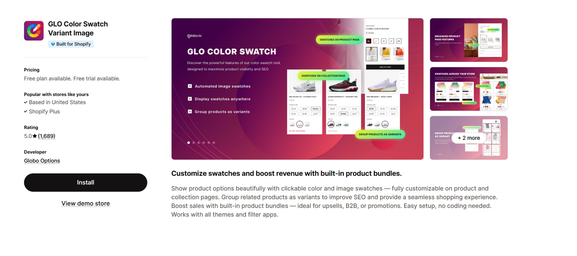 GLO Color Swatch Variant Image